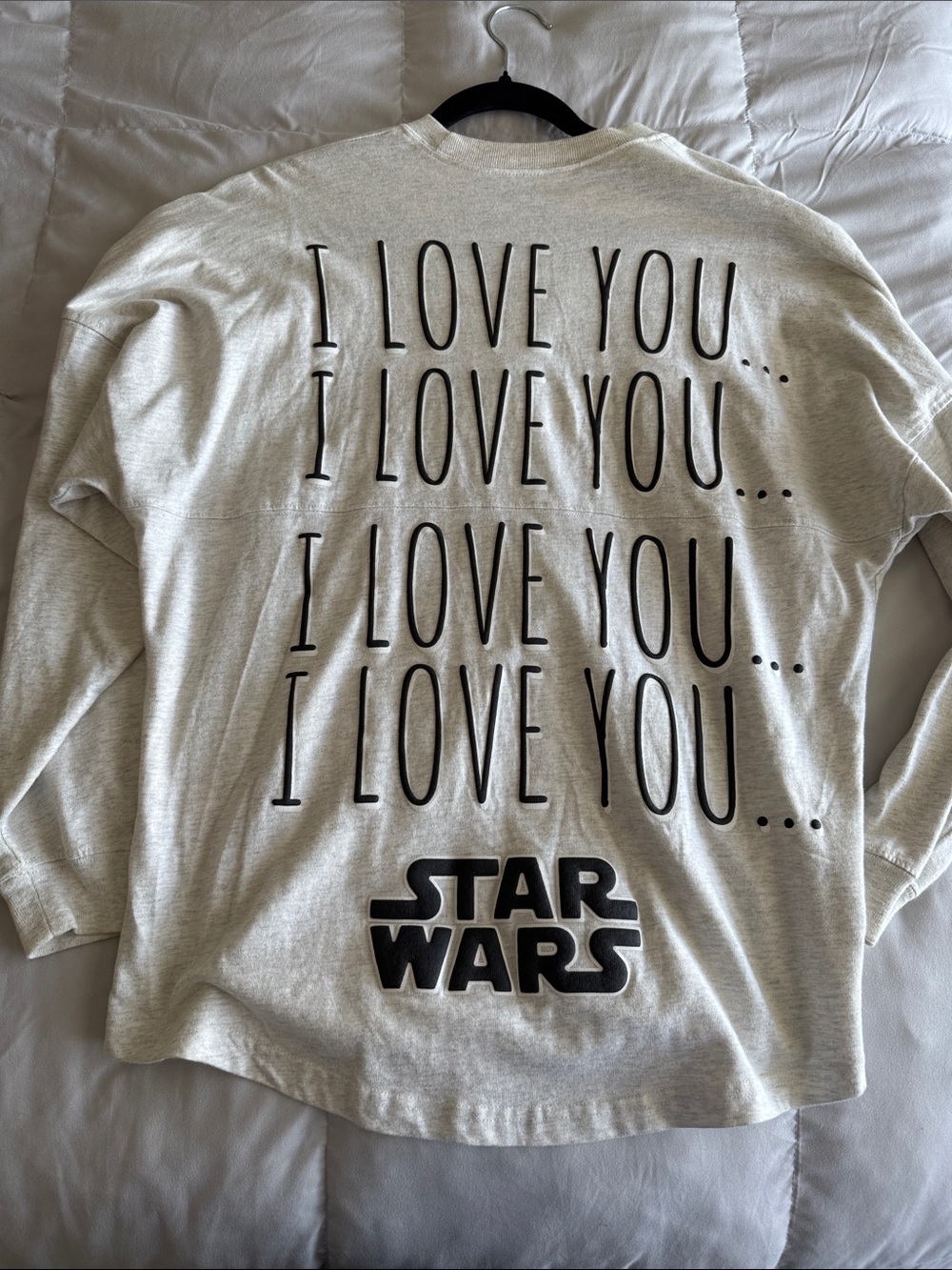 Star Wars Cream Long Sleeve with Millennium Falcon Heart Graphic